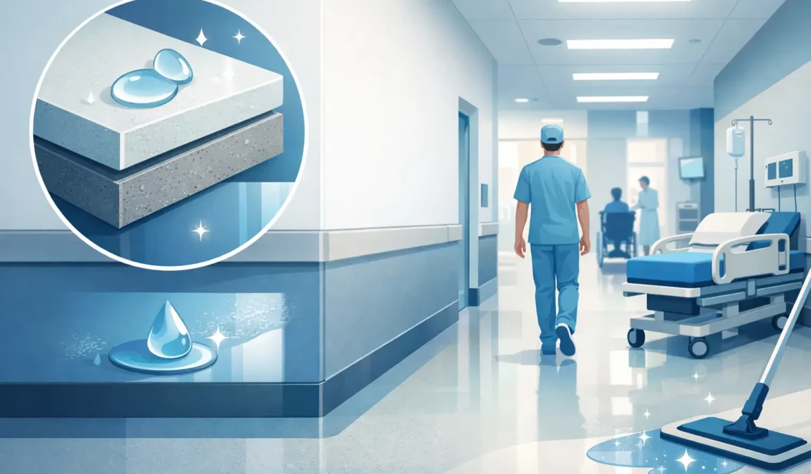 Recubrimiento lavable para hospitales de alto tránsito